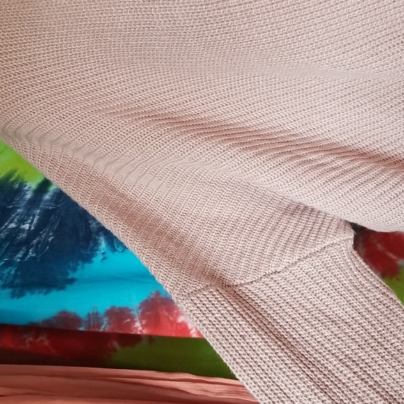 ASTR The Label Pink Wrap Front Sweater Sz XL - Picture 5 of 7